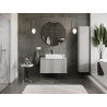 Mexen Rivel Bathroom Cabinet for Sink 90 cm, 1 Drawer, Grooved, Grey Matte - 91A20-09047-1-BF62