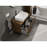 Mexen Rivel armario de baño bajo lavabo 90 cm, 1 cajón, acanalado, nogal - 91A20-09047-1-BF86