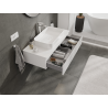 Mexen Rivel mobile bagno sottolavabo 100 cm, 1 cassetto, scanalato, bianco opaco - 91A20-10023-1-BF01