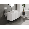 Mexen Rivel mueble de baño para lavabo 100 cm, 1 cajón, ranurado, blanco mate - 91A20-10047-1-BF01