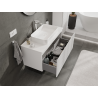 Mexen Rivel meuble de salle de bain sous lavabo 100 cm, 1 tiroir, rainuré, blanc mat - 91A20-10047-1-BF01