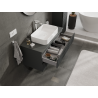 Mexen Rivel armoire de salle de bain sous lavabo 100 cm, 2 tiroirs, rainurée, graphite mat - 91A20-10047-2-BFF66
