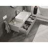 Mexen Rivel mueble de baño bajo lavabo 120 cm, 1 cajón, ranurado, gris mate - 91A20-12023-1-BF62