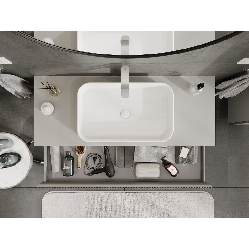 Mexen Rivel vannitoa valamualune kapp 120 cm, 1 sahtel, sooneline, hall matt - 91A20-12023-1-BF62
