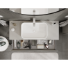 Mexen Rivel vannitoa valamualune kapp 120 cm, 1 sahtel, sooneline, hall matt - 91A20-12023-1-BF62