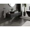 Mexen Rivel 120 cm Bathroom Vanity Unit, 1 Drawer, Fluted, Black Matte - 91A20-12023-1-BF71