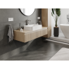 Mexen Rivel 120 cm Bathroom Cabinet, 1 Drawer, Grooved, Oak - 91A20-12023-1-BF81