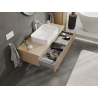 Mexen Rivel mobile da bagno sotto lavabo 120 cm, 1 cassetto, scanalato, rovere - 91A20-12023-1-BF81