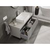 Mexen Rivel bathroom cabinet under-sink 120 cm, 1 drawer, grooved, grey matte - 91A20-12047-1-BF62