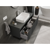 Mexen Rivel vannitoa valamukapp 120 cm, 1 sahtel, sooniline, matt grafiit - 91A20-12047-1-BF66