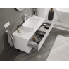 Mexen Rivel armario de baño bajo lavabo de 120 cm, 2 cajones, estriado, blanco mate - 91A20-12047-2-BFF01