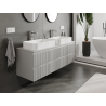 Mexen Rivel vannitoa kapialus 140 cm, 2 sahtlit, sooneline, hall matt - 91A20-14047-2-BFF62