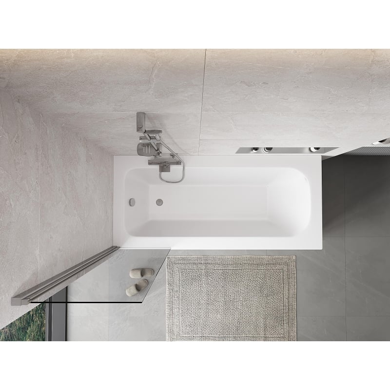 Mexen Mist shower screen 1-leaf 50 x 150 cm, transparent, chrome - 8A9-050-001-01-00