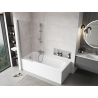 Mexen Mist 1-wing shower screen 60 x 150 cm, transparent, chrome - 8A9-060-001-01-00