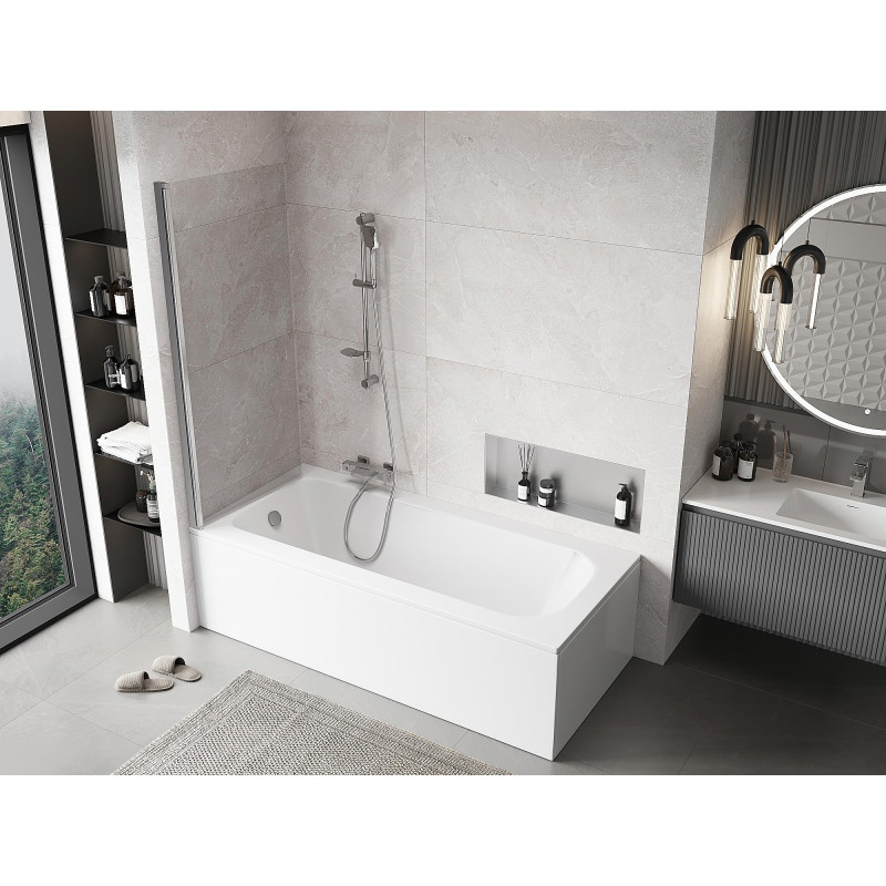 Mexen Mist 1-panel shower screen 70 x 150 cm, transparent, chrome - 8A9-070-001-01-00