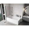 Mexen Mist Badewannenfaltwand 1-flügelig 90 x 150 cm, transparent, Chrom - 8A9-090-001-01-00