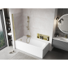 Mexen Mist 1-wing shower screen 70 x 150 cm, transparent, gold - 8A9-070-001-50-00