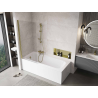 Mexen Mist Shower Screen 1-Panel 80 x 150 cm, Transparent, Gold - 8A9-080-001-50-00