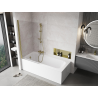 Mexen Mist paroi de baignoire 1 volet 90 x 150 cm, transparent, doré - 8A9-090-001-50-00