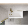 Mexen Mist 1-wing shower screen 70 x 150 cm, transparent, brushed gold - 8A9-070-001-55-00