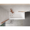 Mexen Mist 1-wing shower screen 60 x 150 cm, transparent, brushed copper - 8A9-060-001-65-00