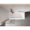 Mexen Mist 1-panel Shower Screen 70 x 150 cm, Transparent, Brushed Copper - 8A9-070-001-65-00