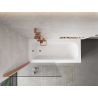 Mexen Mist shower screen 1-wing 90 x 150 cm, transparent, brushed copper - 8A9-090-001-65-00