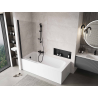 Mexen Mist paroi de douche 1-volet 80 x 150 cm, transparent, noir - 8A9-080-001-70-00