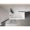 Mexen Mist shower partition 1-wing 80 x 150 cm, transparent, black - 8A9-080-001-70-00