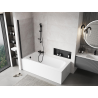 Mexen Mist Shower Screen 1-Wing 90 x 150 cm, Transparent, Black - 8A9-090-001-70-00