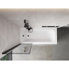 Mexen Mist 1-winged shower screen, left 60 x 150 cm, black frame, black - 8A9-060-001-70-70-L