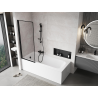 Mexen Mist 1-panel shower screen left 70 x 150 cm, black frame, black - 8A9-070-001-70-70-L
