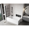 Mexen Mist shower screen single-wing left 70 x 150 cm, black grid, black - 8A9-070-001-70-77-L
