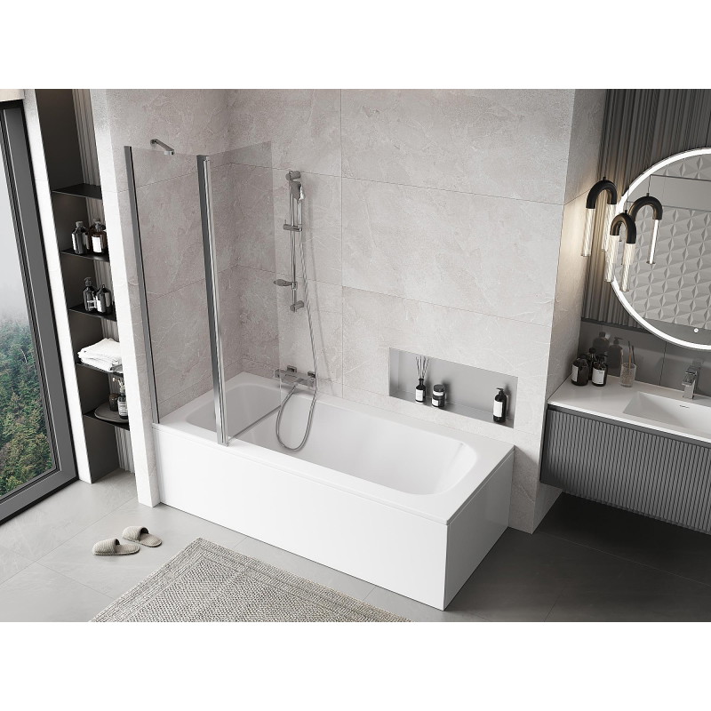 Mexen Mist 2-wing shower screen 100 x 150 cm, transparent, chrome - 8A9-100-011-01-00