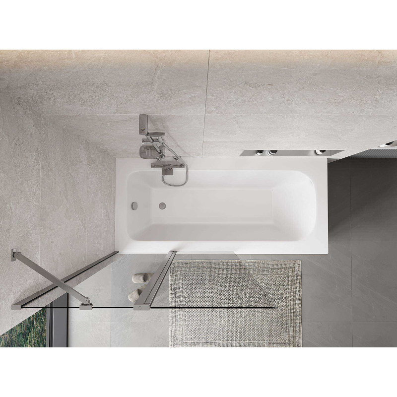 Mexen Mist pare-douche à 2 volets 100 x 150 cm, transparent, chromé - 8A9-100-011-01-00