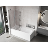 Mexen Mist 2-Wing Shower Screen 110 x 150 cm, Transparent, Chrome - 8A9-110-011-01-00
