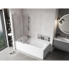 Mexen Mist shower screen 2-panel 120 x 150 cm, transparent, chrome - 8A9-120-011-01-00