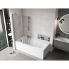 Mexen Mist shower screen 2-panel 120 x 150 cm, transparent, chrome - 8A9-120-011-01-00