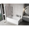 Mexen Mist 2-panel shower screen 130 x 150 cm, transparent, chrome - 8A9-130-011-01-00