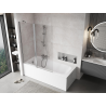 Mexen Mist 2-panel shower screen 130 x 150 cm, transparent, chrome - 8A9-130-011-01-00