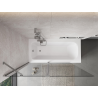 Mexen Mist 2-panel bath screen 140 x 150 cm, transparent, chrome - 8A9-140-011-01-00