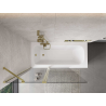 Mexen Mist douchewand 2-delig 120 x 150 cm, transparant, goud - 8A9-120-011-50-00