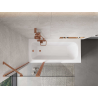 Mexen Mist 2-wing shower screen 110 x 150 cm, transparent, brushed copper - 8A9-110-011-65-00