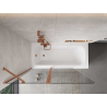 Mexen Mist 2-wing shower screen 130 x 150 cm, transparent, brushed copper - 8A9-130-011-65-00
