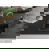 Mexen Vito fregadero de granito de 1 seno con grifo de cocina Telma, negro/dorado metálico - 6503-75-670200-50-B