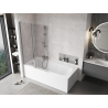 Mexen Mist L Bath Screen 2-panel 110 x 150 cm, transparent, chrome - 8A9L-110-011-01-00