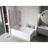 Mexen Mist L bath screen 2-wing 120 x 150 cm, transparent, chrome - 8A9L-120-011-01-00