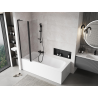 Mexen Mist L shower screen 2-wing 100 x 150 cm, transparent, black - 8A9L-100-011-70-00