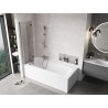 Mexen Mist 2-panel left shower screen 90 x 150 cm, transparent, chrome - 8A9-090-002-01-00-L