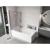Mexen Mist 2-panel left bath screen 100 x 150 cm, transparent, chrome - 8A9-100-002-01-00-L